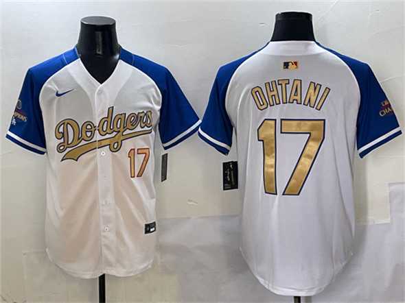 Men's Los Angeles Dodgers #17 Shohei Ohtani White Royal Gold 2024 World Series Champions Vapor Limited Stitched Jersey,We sell and wholesale Men's Los Angeles Dodgers #17 Shohei Ohtani White Royal Gold 2024 World Series Champions Vapor Limited Stitched Jersey on line form chian!